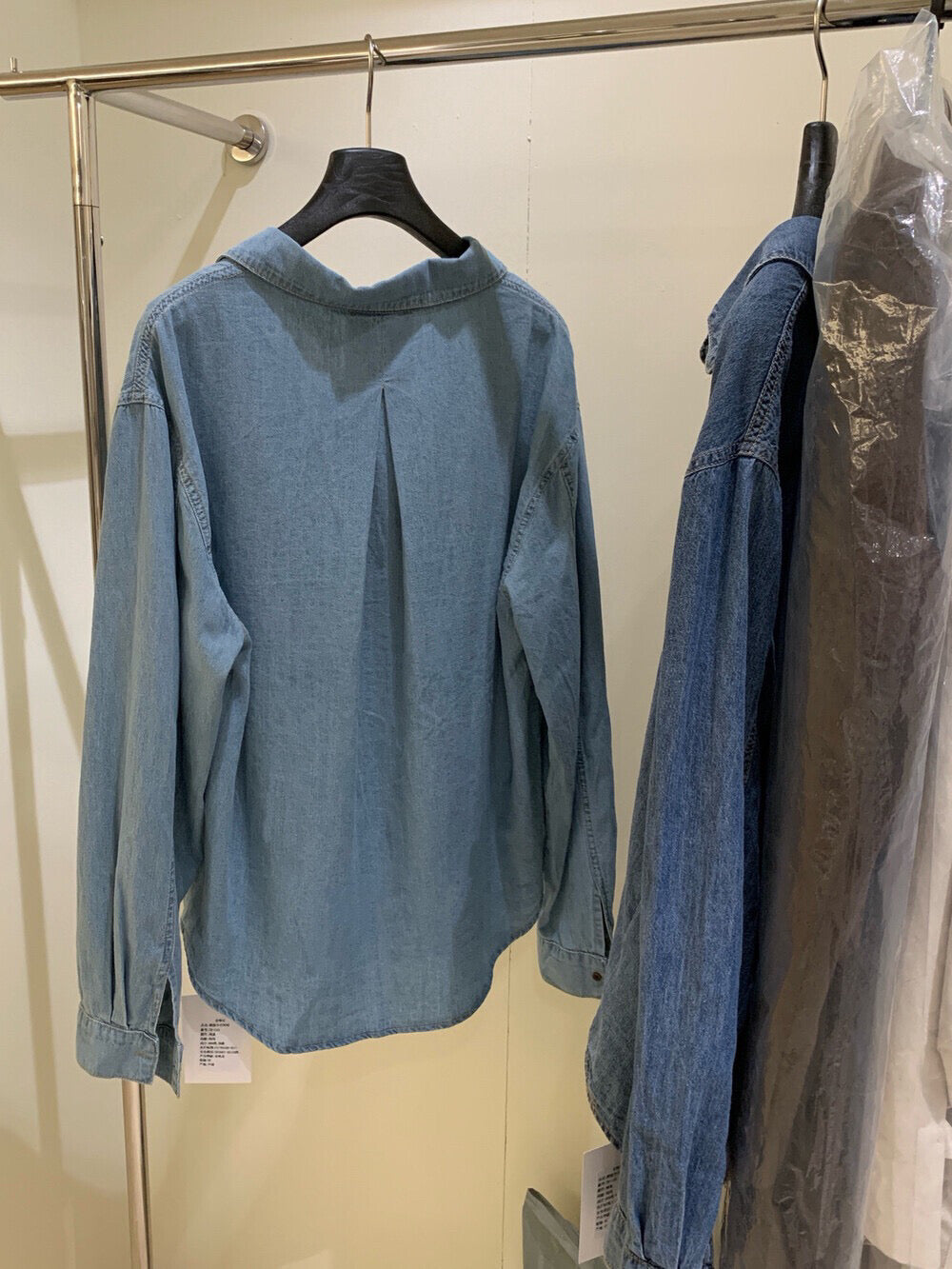Kelly Designs Two Colors Denim Shirt (Instock)