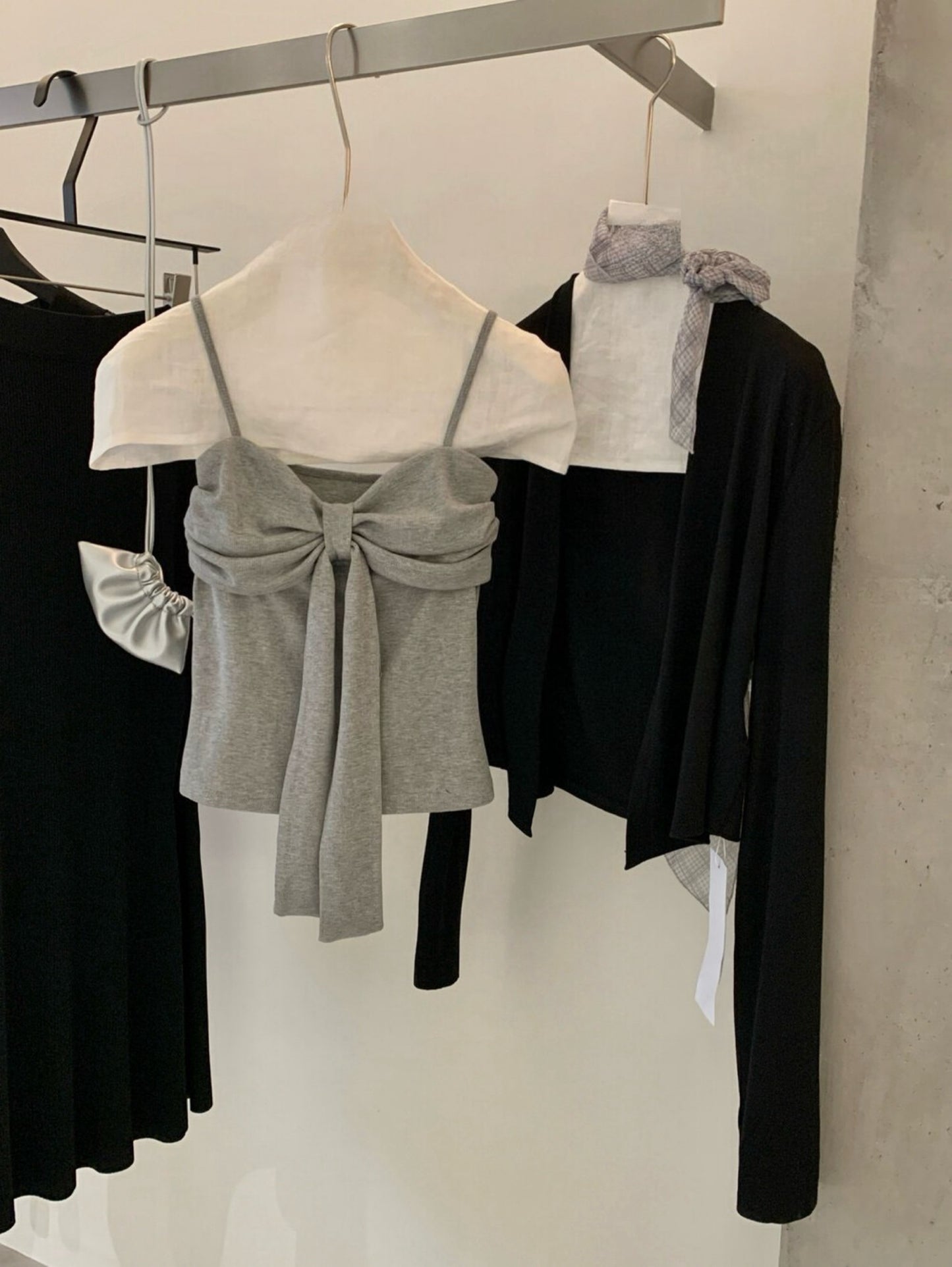 Kelly Designs  2-Piece Ribbed Tank & Cardigan Set | Built-in Bra (Instock)