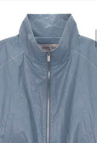 MATIN KIM MATIN COATING CROP BLOUSON IN SKY (Instock)