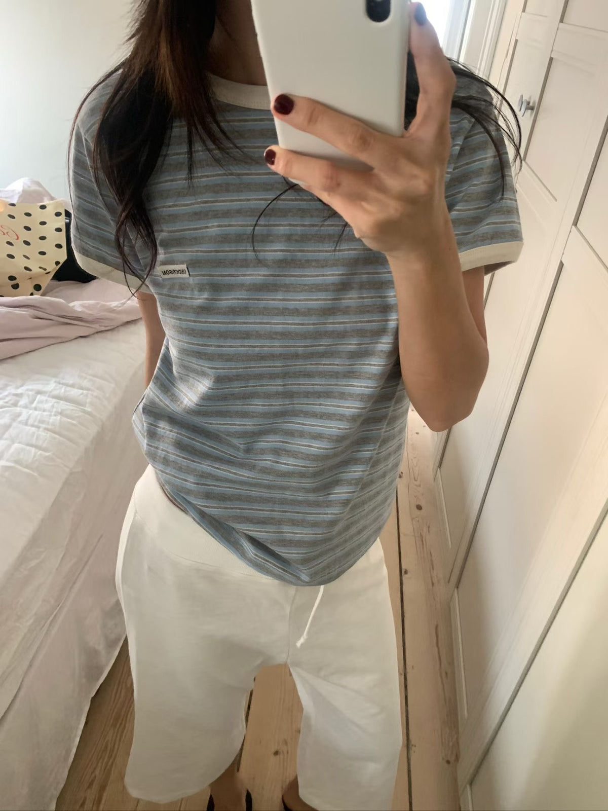 Korean APM Collection Underson Stripe Tshirt - 2  Colors (Instock)