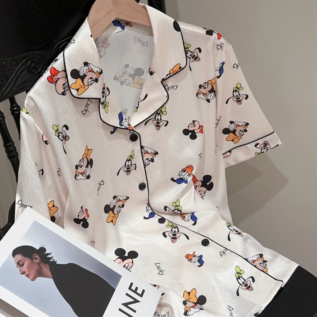 Kelly Designs Mickey Mouse Pajama Set  – Short Sleeve & Long/Short Pants 3pcs Set (Instock)