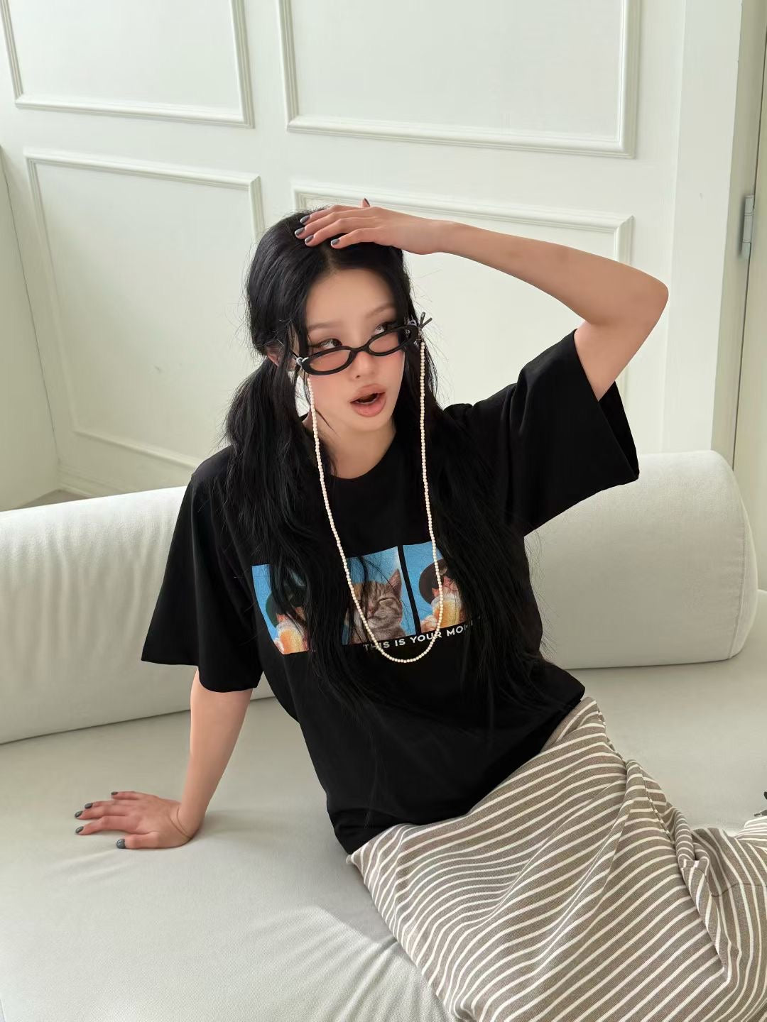 Korean APM Collection Kittens Tshirt-3 Colors (Instock)