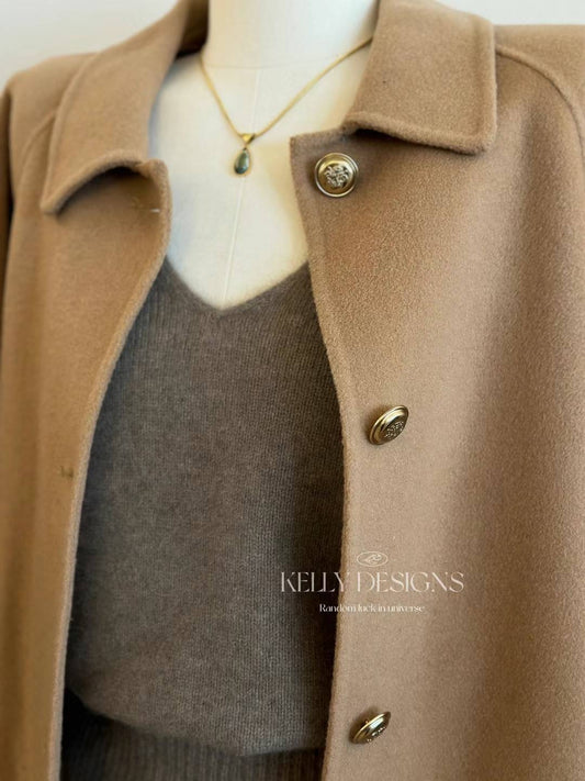 Kelly Designs Brown Medium Length Coat (Instock)