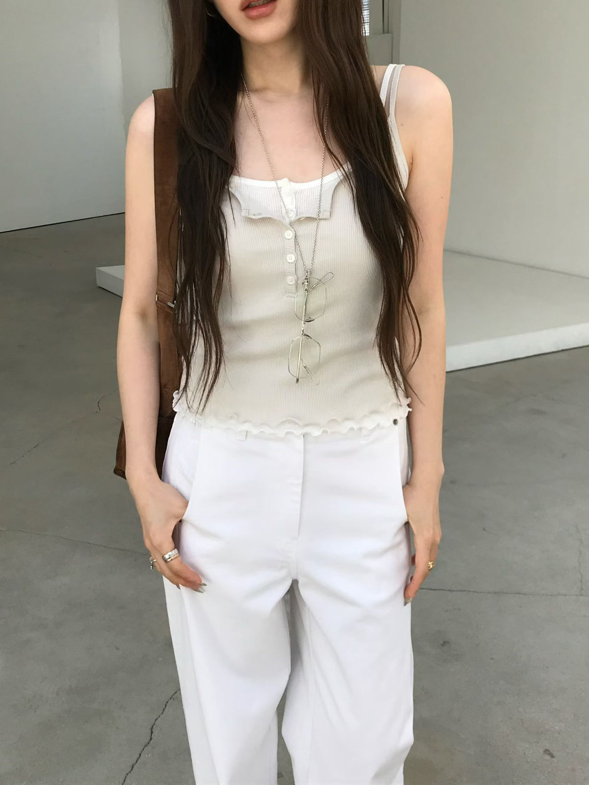 Korean APM Collection U Neck Cami Top-4 Colors (Instock)