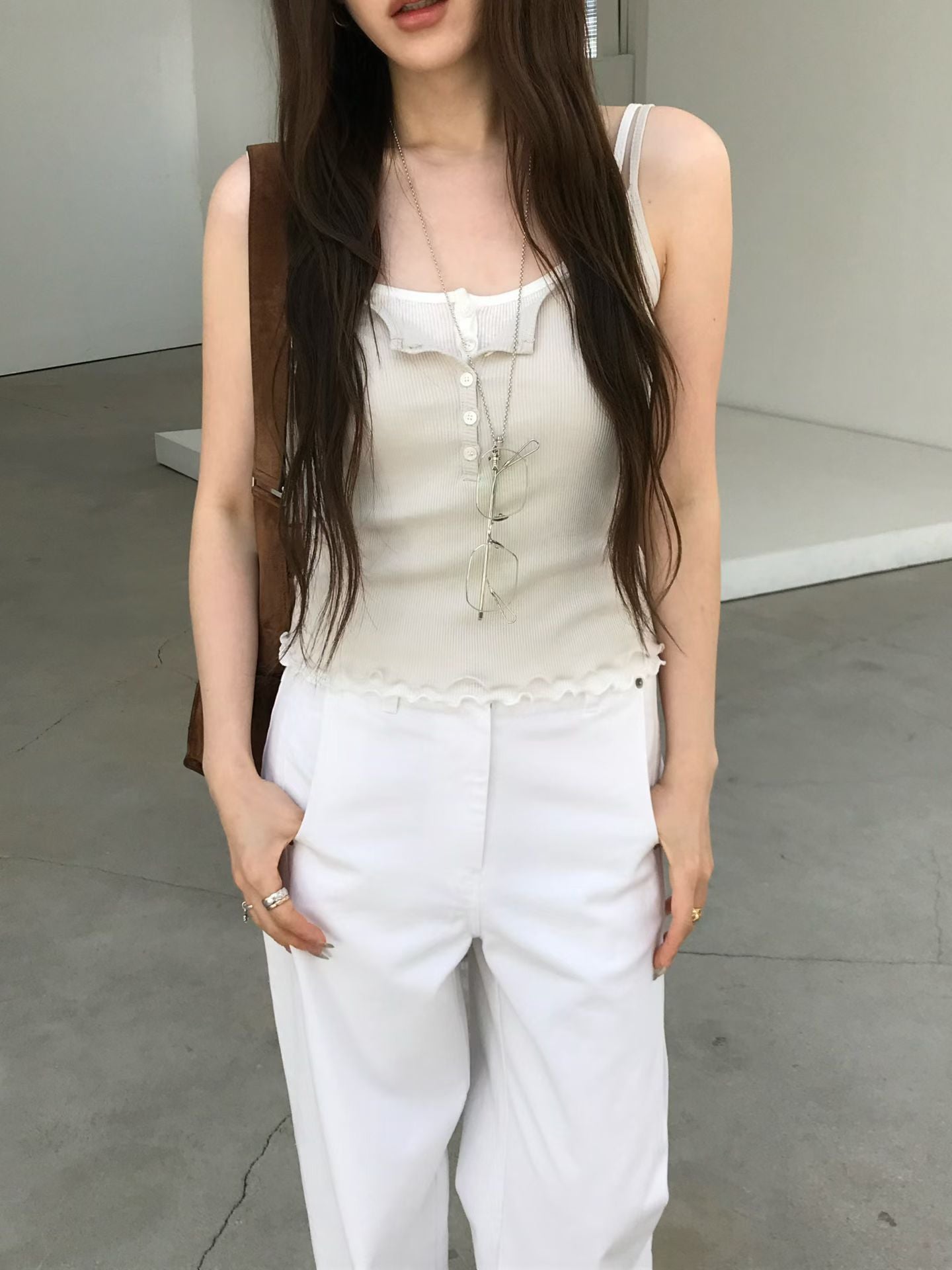 Korean APM Collection U Neck Cami Top-4 Colors (Instock)