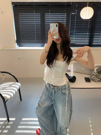 Korean APM Collection Slim Cami Top-2 Colors (Instock)