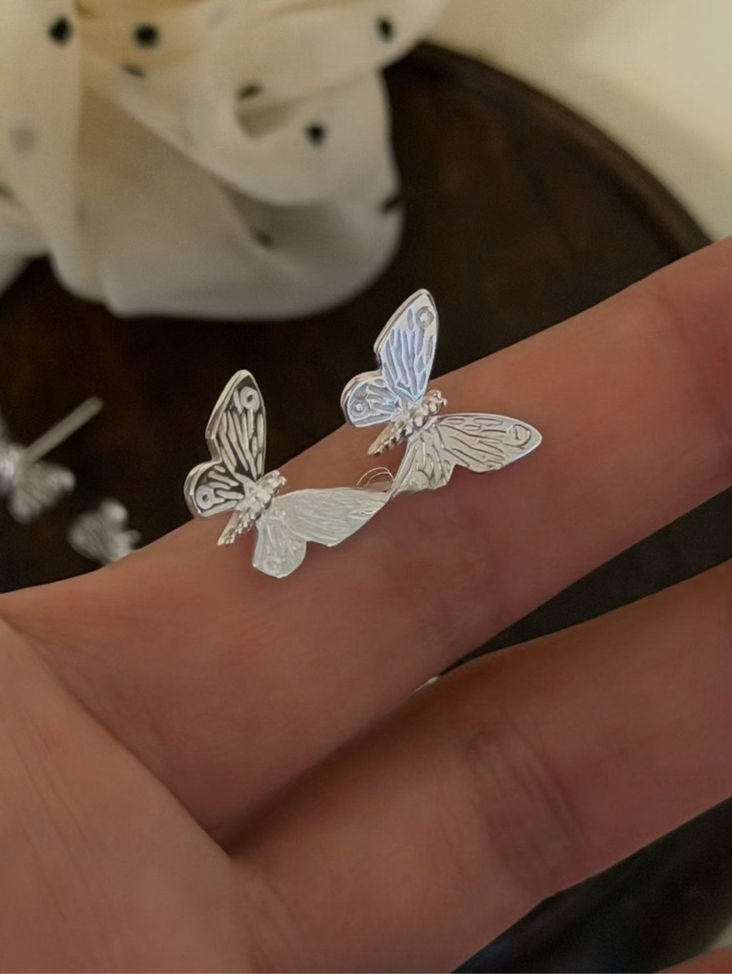 Kelly Designs Sterling Silver Butterfly Stud Earrings (Instock)