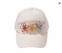 Korean Collection Ongo One, two, three, flower knot Cap_Cream Ivory  (Preorder)