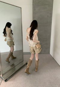 Kelly Designs Layer Beige Cami Top（Instock)
