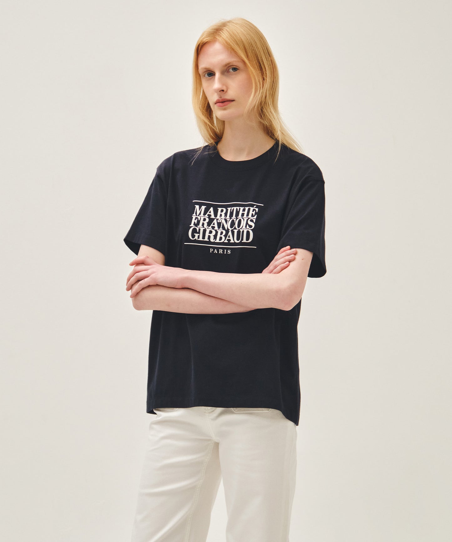 Marithe CLASSIC LOGO TEE navy (Instock)