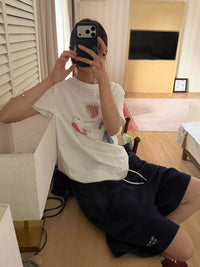 Kelly Designs Oversize Puppy White TShirt (Instock)