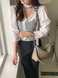 Korean APM Collection Three Colors Leather Bag-2 Straps (Instock)