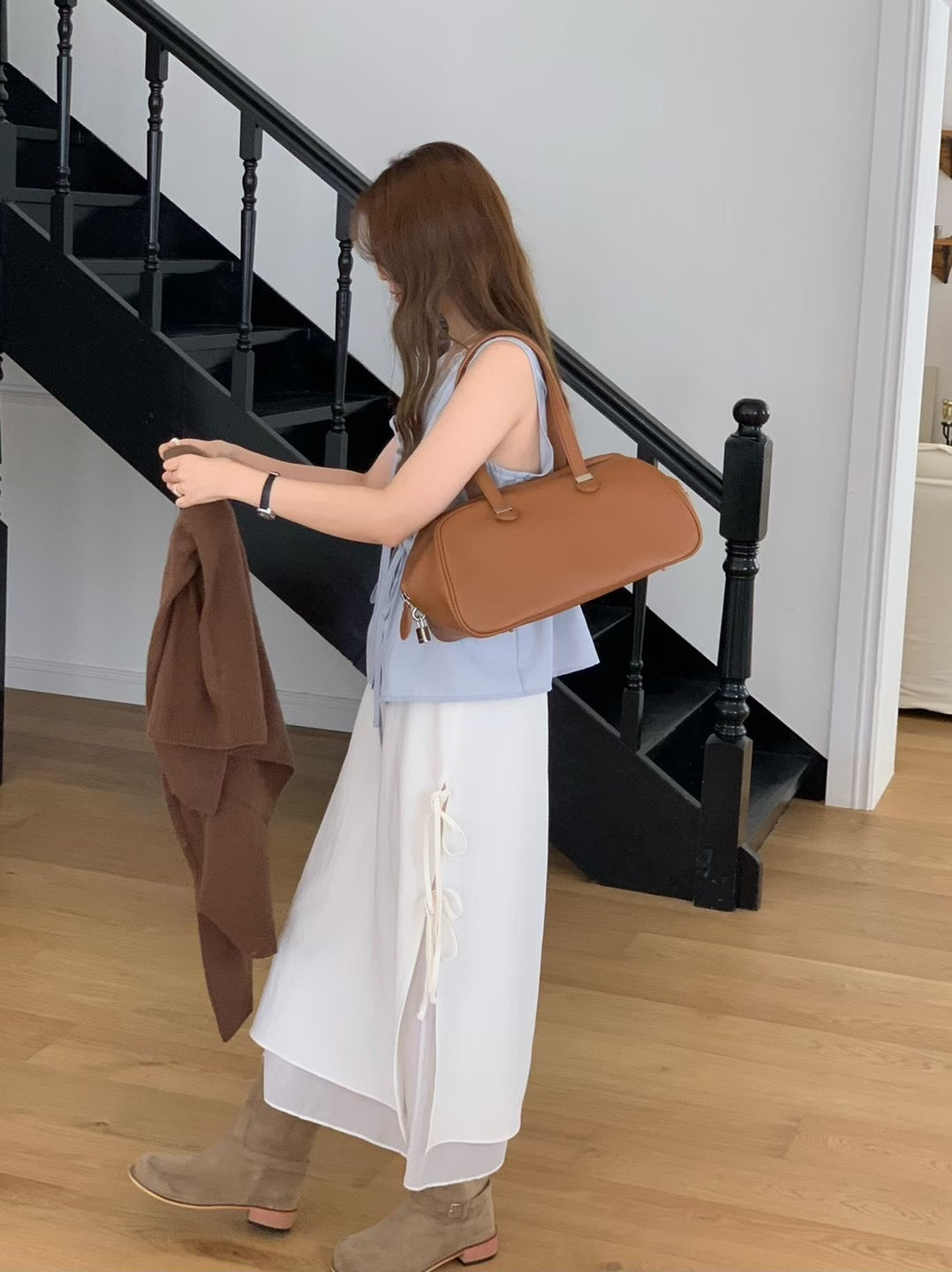 Korean APM Collection Lace Blue Top (Instock)