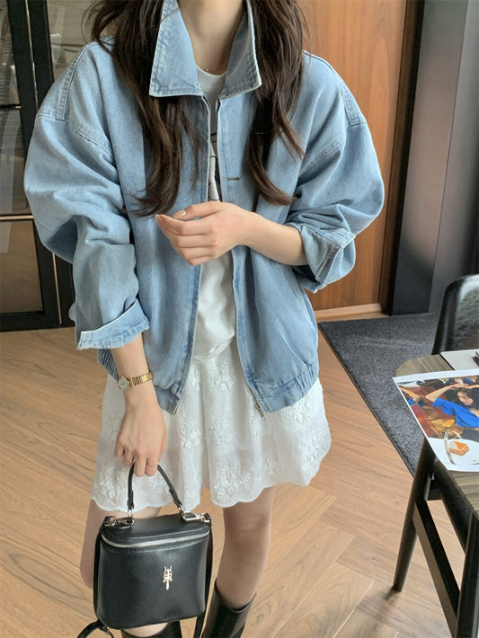 Kelly Designs Korean Style Blue Denim Shirt (Coming Soon)