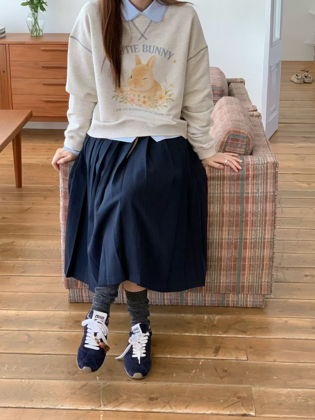 Korean APM Collection 2 Colors Bunnies Sweater (Instock)