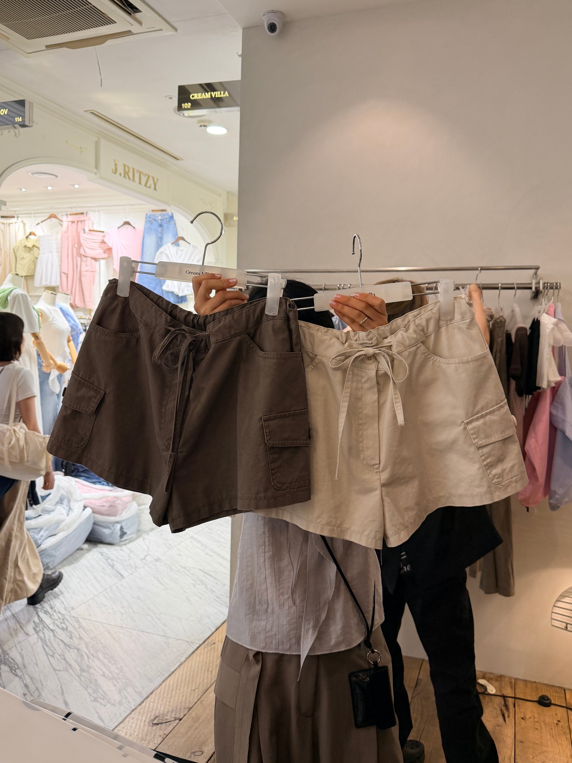 Korean APM Collection Casual Elastic waist Shorts - 2 Colors (Instock)