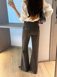 Kelly Designs Vintage Wash Flared Jeans (Instock)