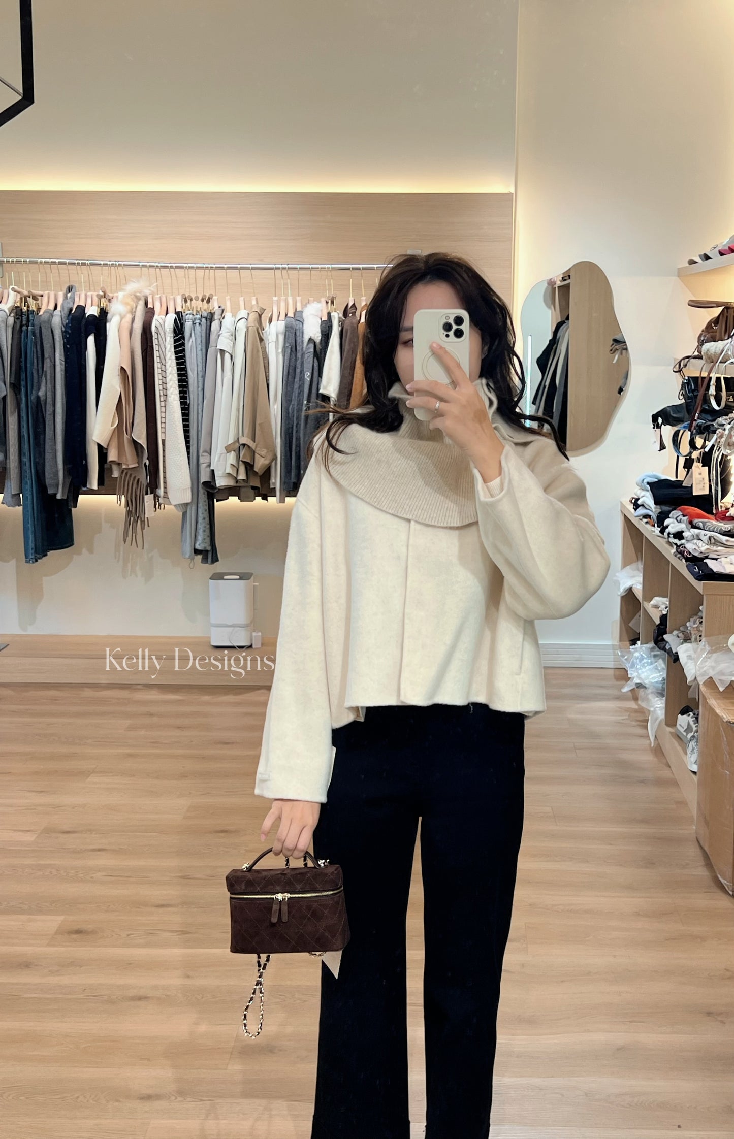 Kelly Designs Wool Coat with Scarf Set(Instock)