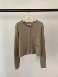 Korean APM Collection Awesome Cotton Ribbed Cardigan (Instock)