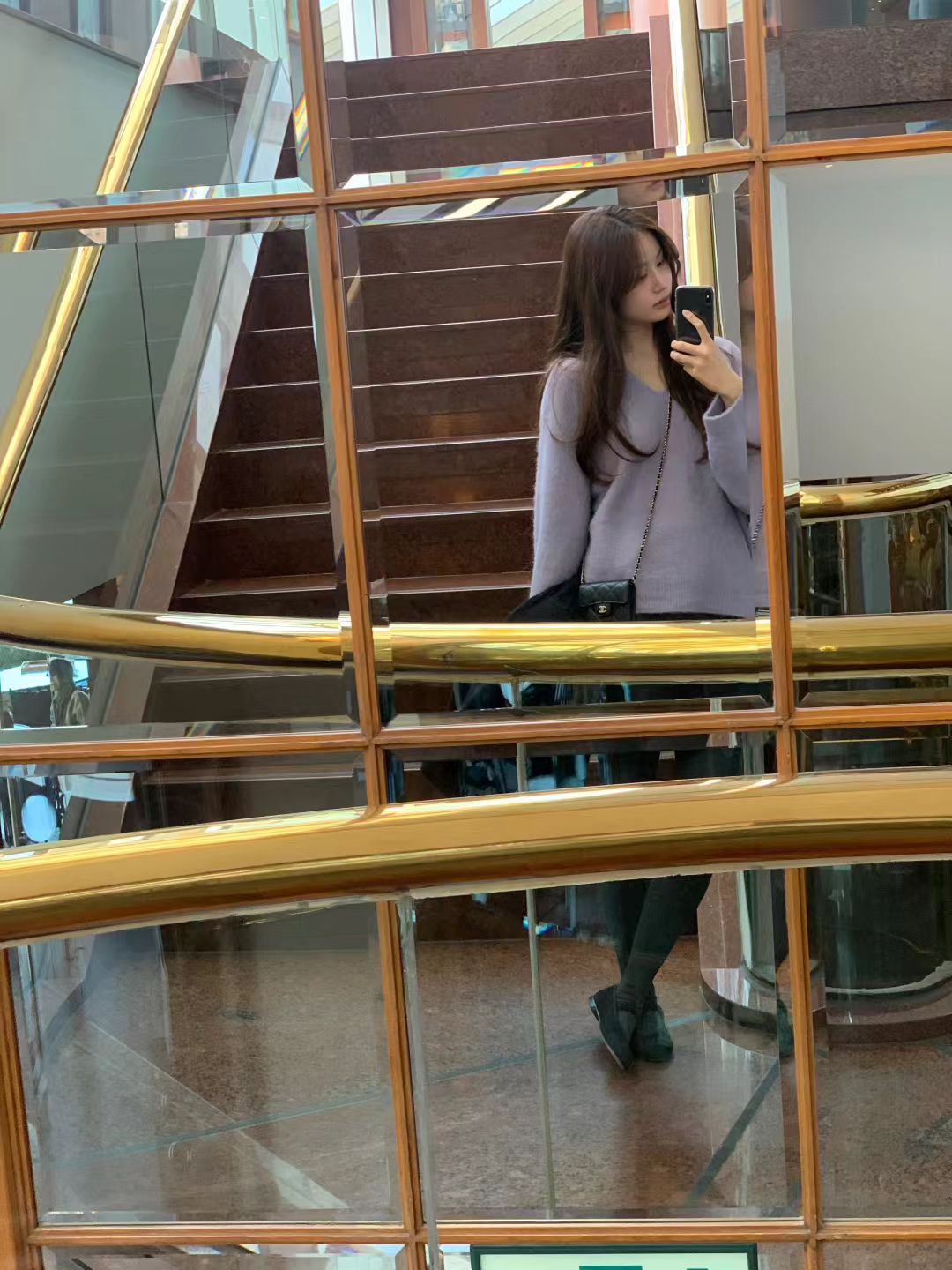 Korean APM Collection Ounce Purple V Neck Sweatshirt (2 weeks)