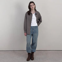 Korean Collection Mellow Check Shirt – Mocha Brown (Instock)