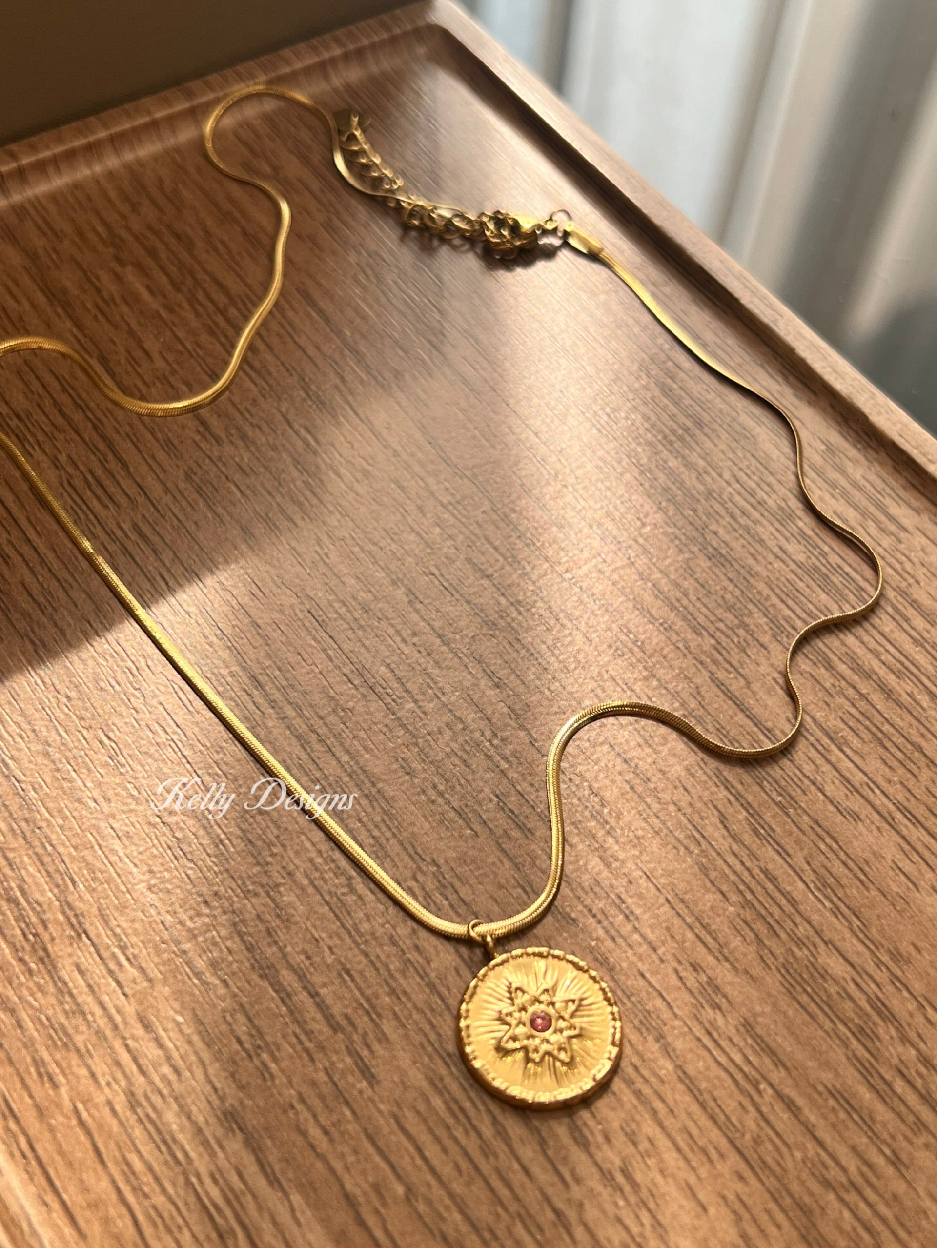 Kelly Designs Golden Color Necklace (Instock)