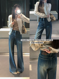 Kelly Designs Fleece Bling bling Blue Jeans (Instock)