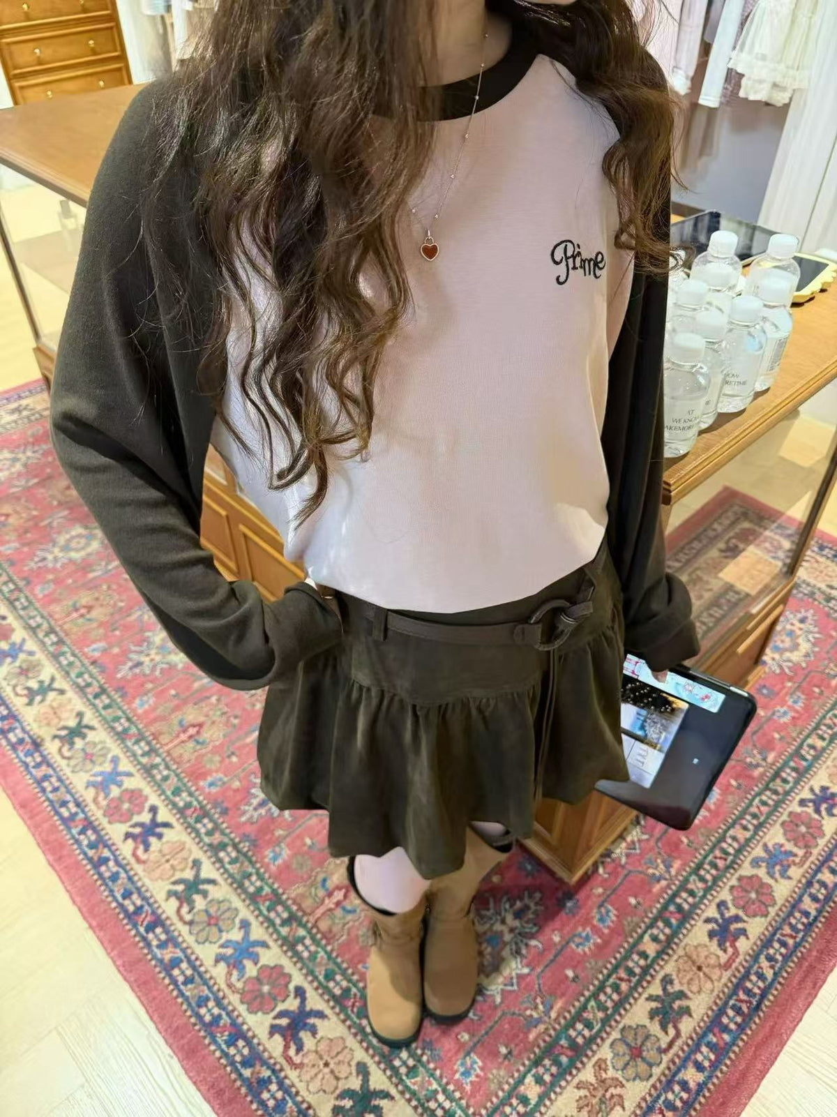Kelly Designs Prime Contrast Raglan Long Sleeve Tee (Instock)