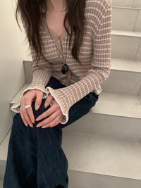 Korean APM Collection Beige Cardigan (Instock)