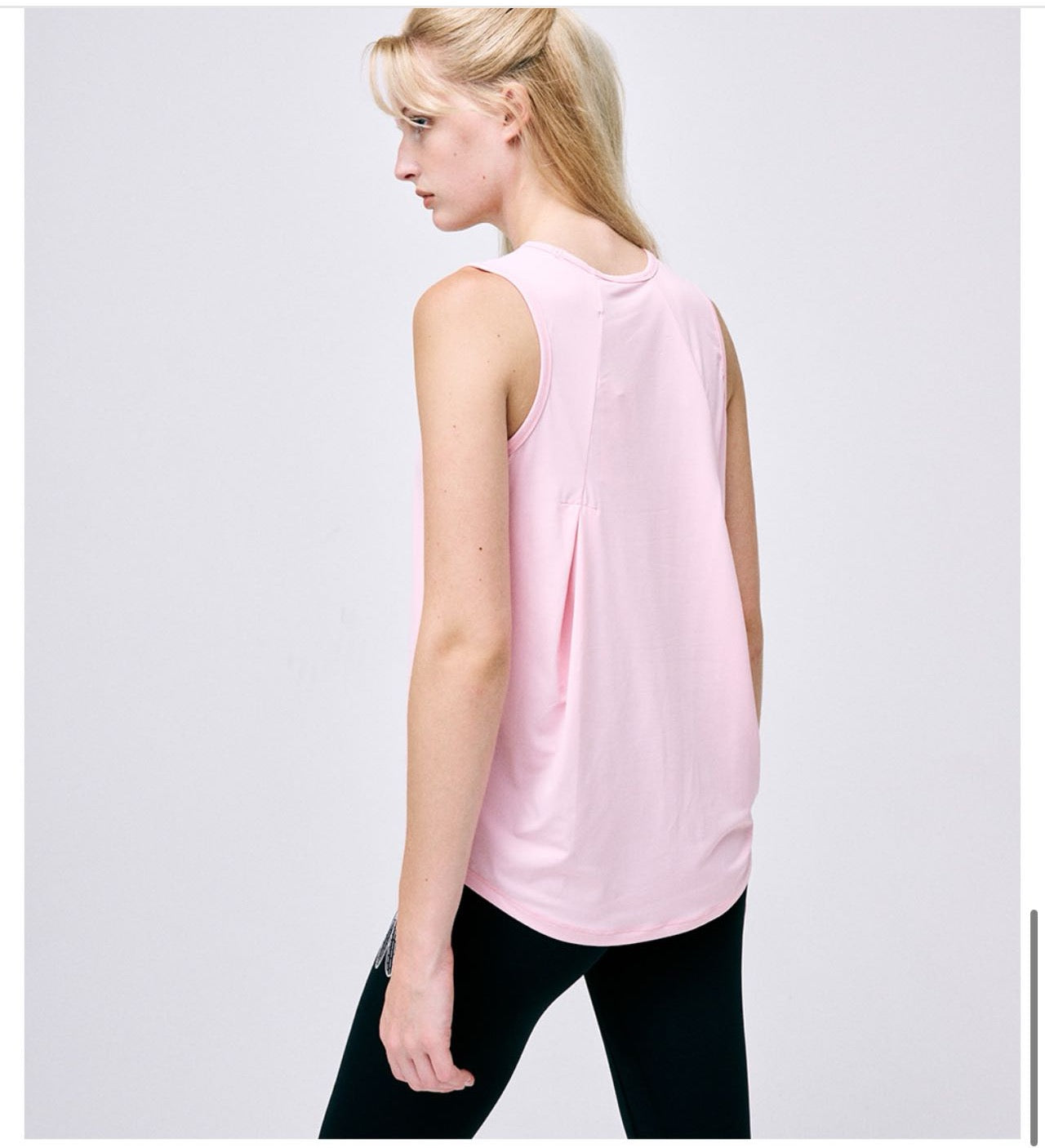 Mardi Mercredi Airlift Sleeveless tank top flower Mardi Light Pink Ivory(Instock)