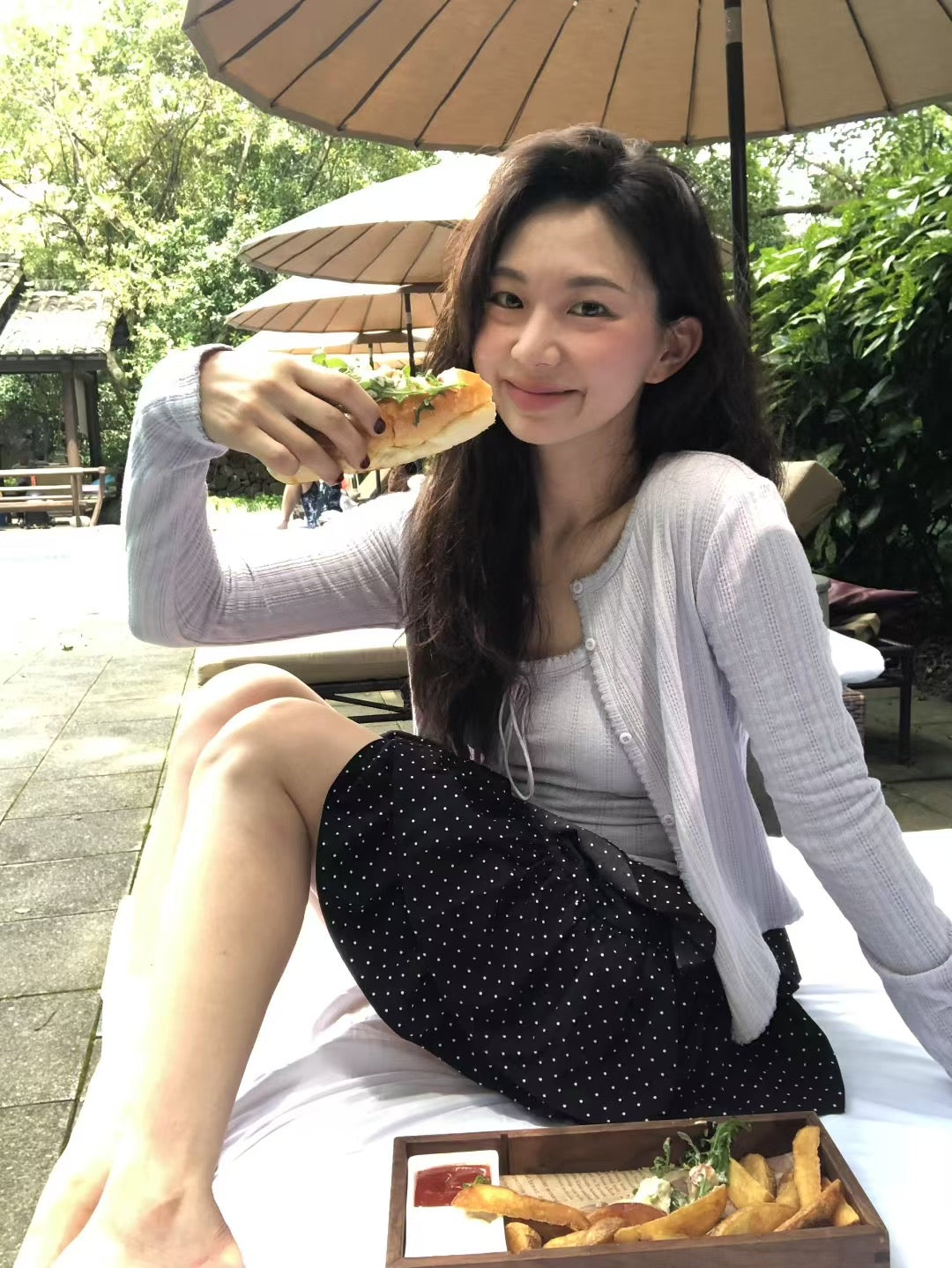 Kelly Designs Five Colors Cami Top and Cardigan Set (Instock)