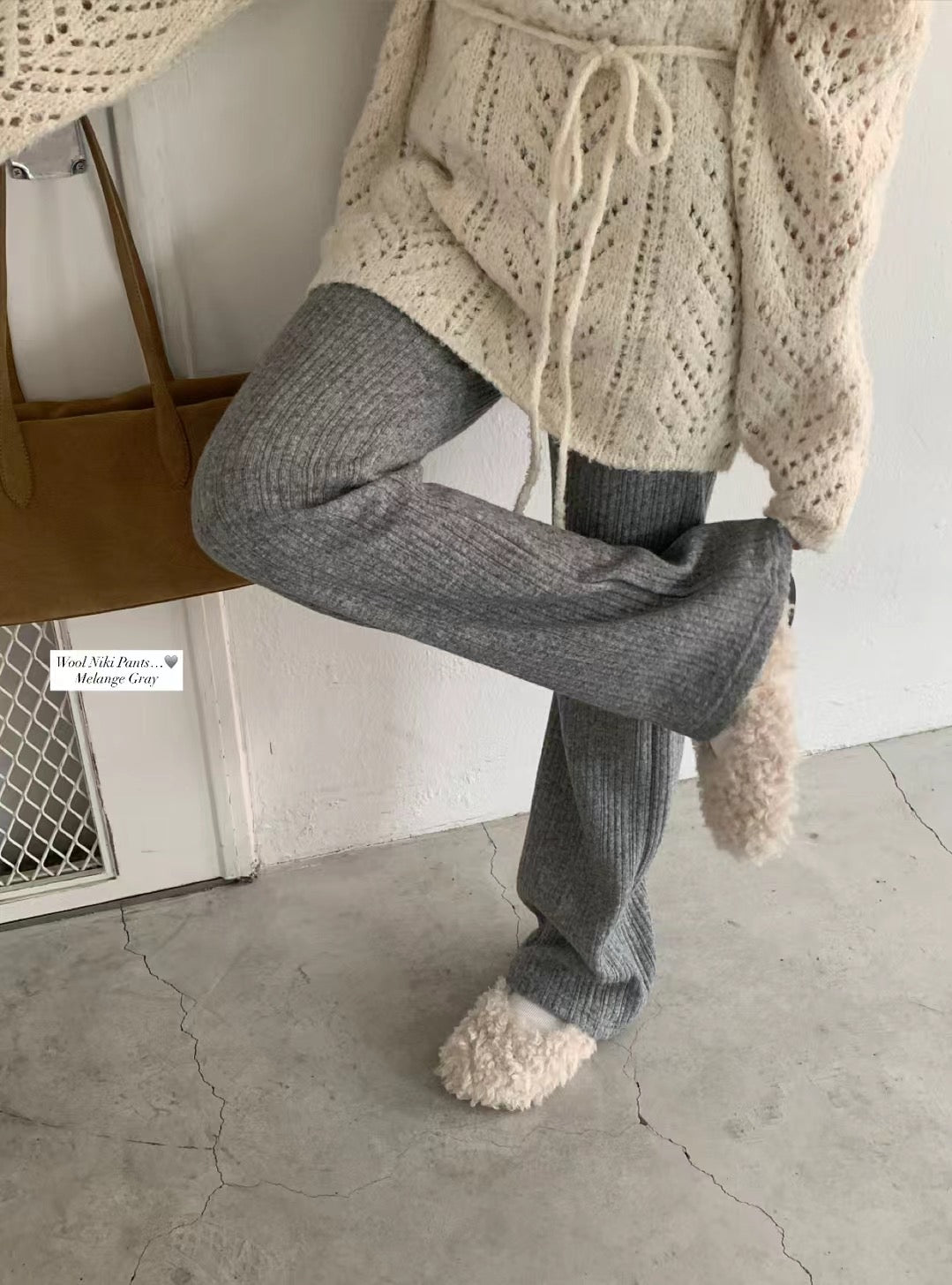 Korean APM Collection 3 colors Wool Niki Pants (Instock)