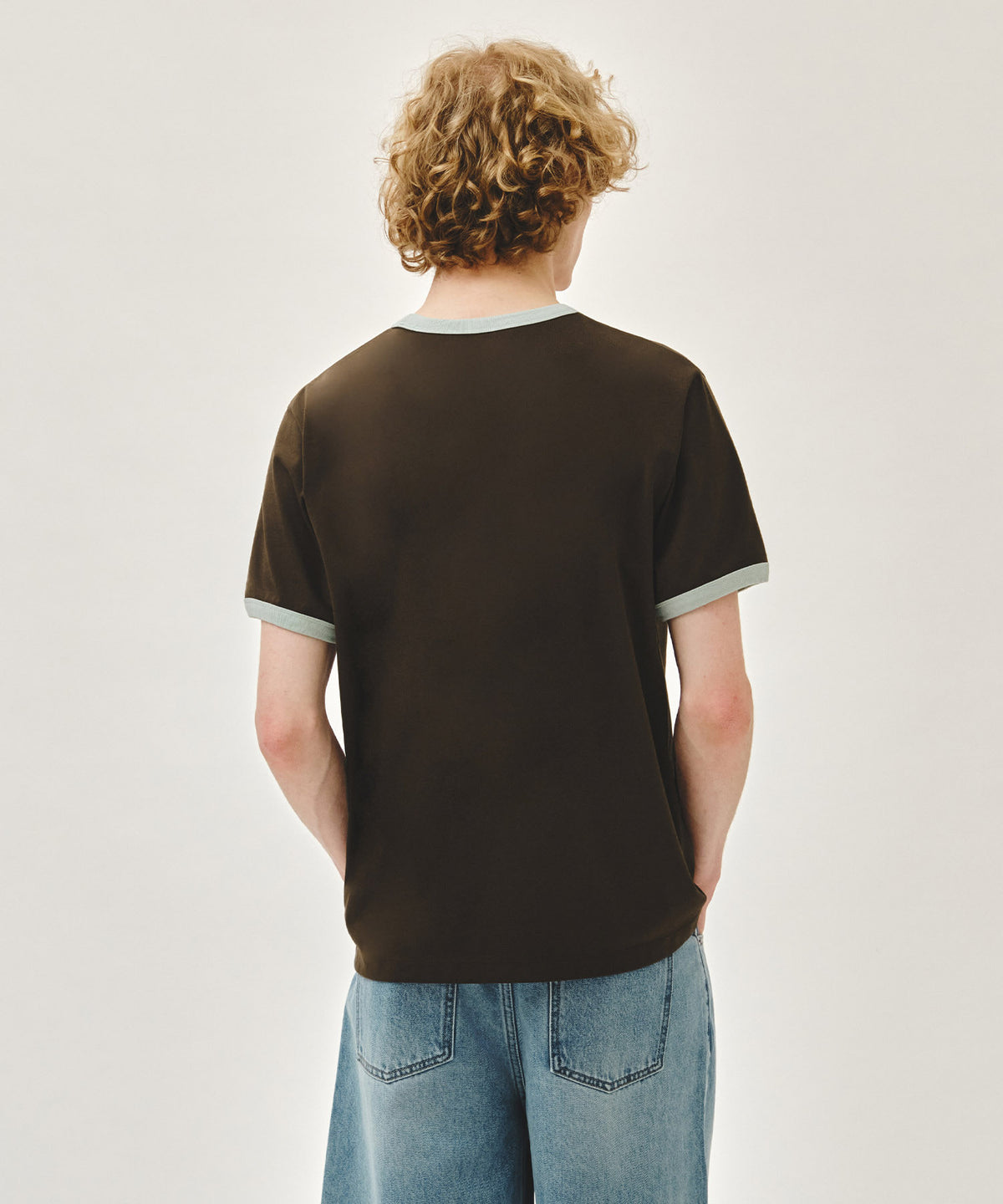 Marithe AEROCOOL CRACK CLASSIC LOGO RINGER TEE brown (Instock)
