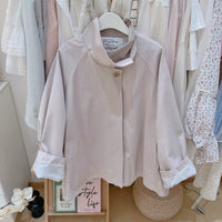 Kelly Designs Oversize Two Colors Cape Trench Coat (Instock)