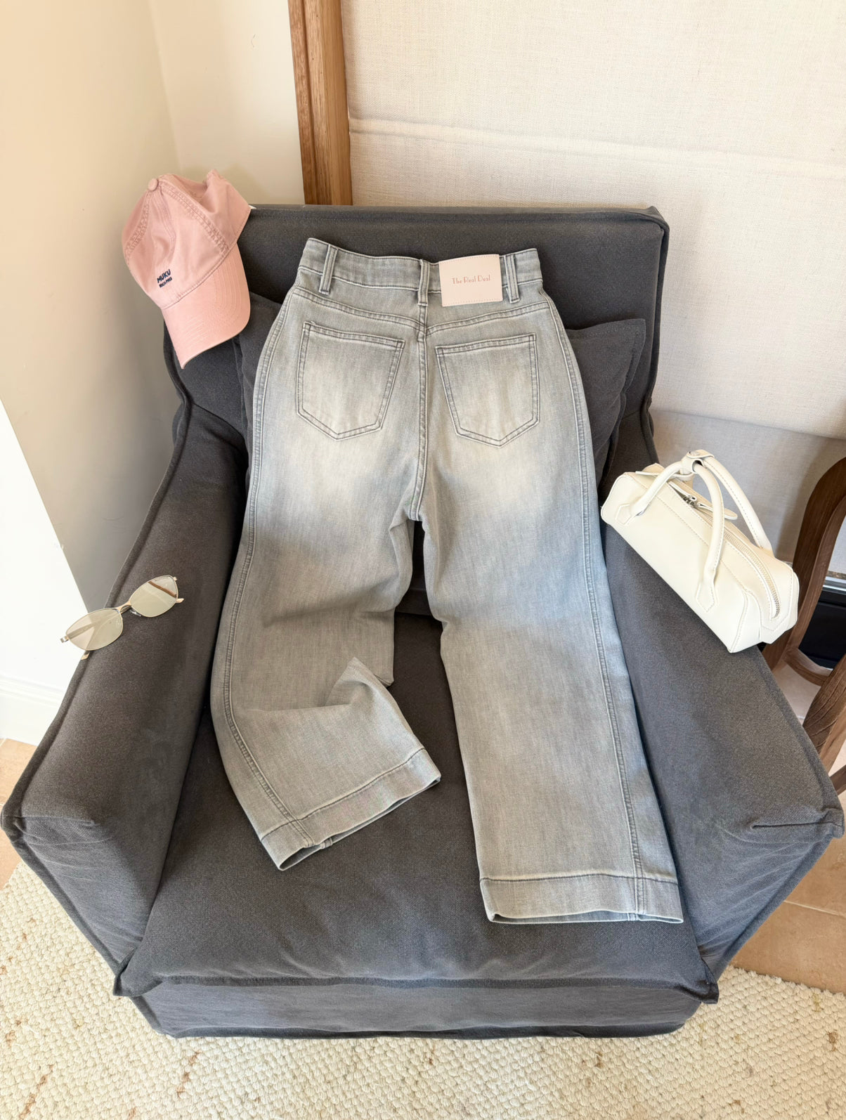 Kelly Designs Soft Grey Casual Jeans (Instock)