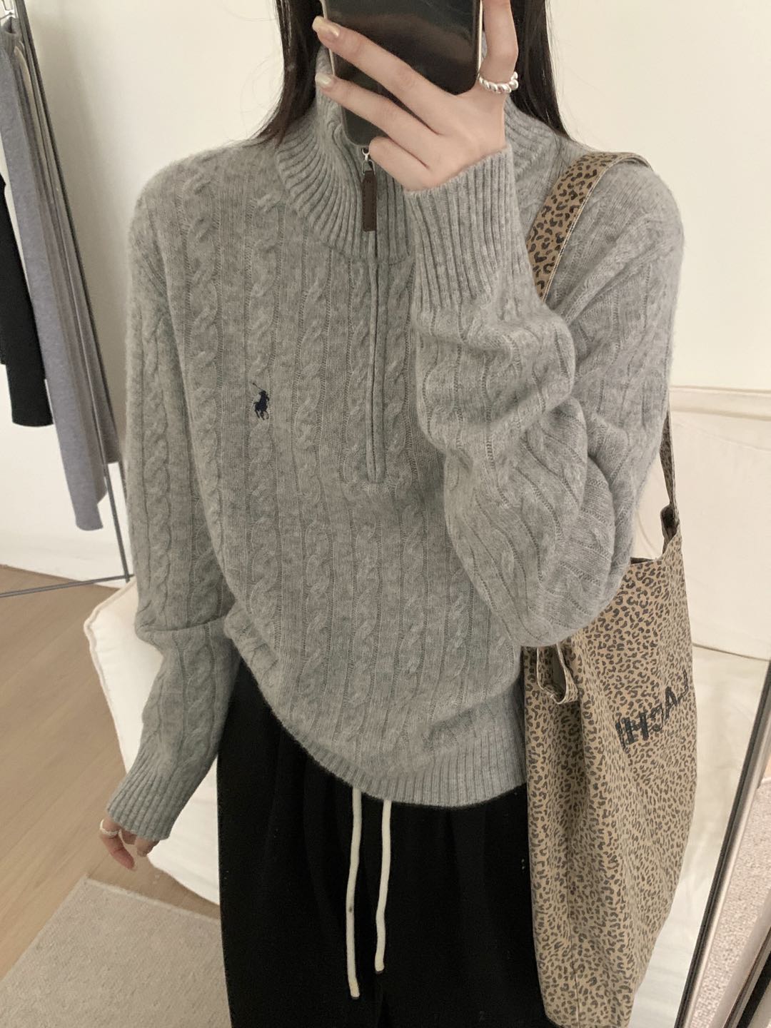 Kelly Designs 100% Wool Half-Zip Cable Knit Sweater – Five Colors (Instock)