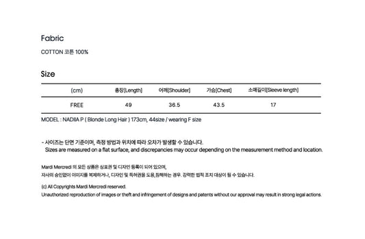 Mardi Mercredi SLIM TSHIRT TRIPLE FLOWER_BUTTER PINKLAVENDER(Instock)