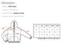 Korean Collection About Love Cat Zip Up Oversize Hoodie (Preorder)