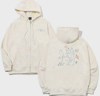 Korean Collection About Love Cat Zip Up Oversize Hoodie (Preorder)