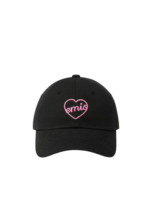 EMIS HEART BALL CAP-BLACK/PINK (Instock)