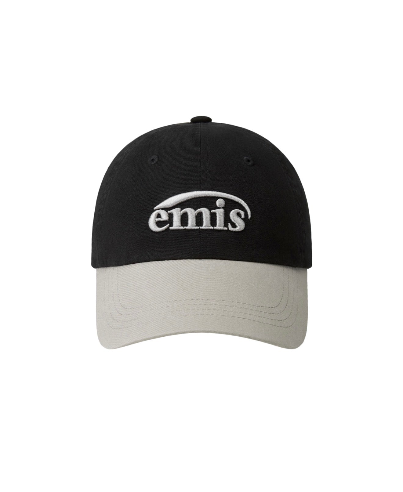 EMIS WASHED TWO TONE BALL CAP-BLACK(Preorder)