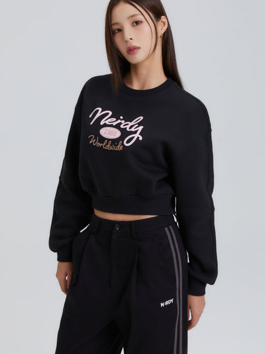 Korean Collection Nerdy Black Sweater (Instock)
