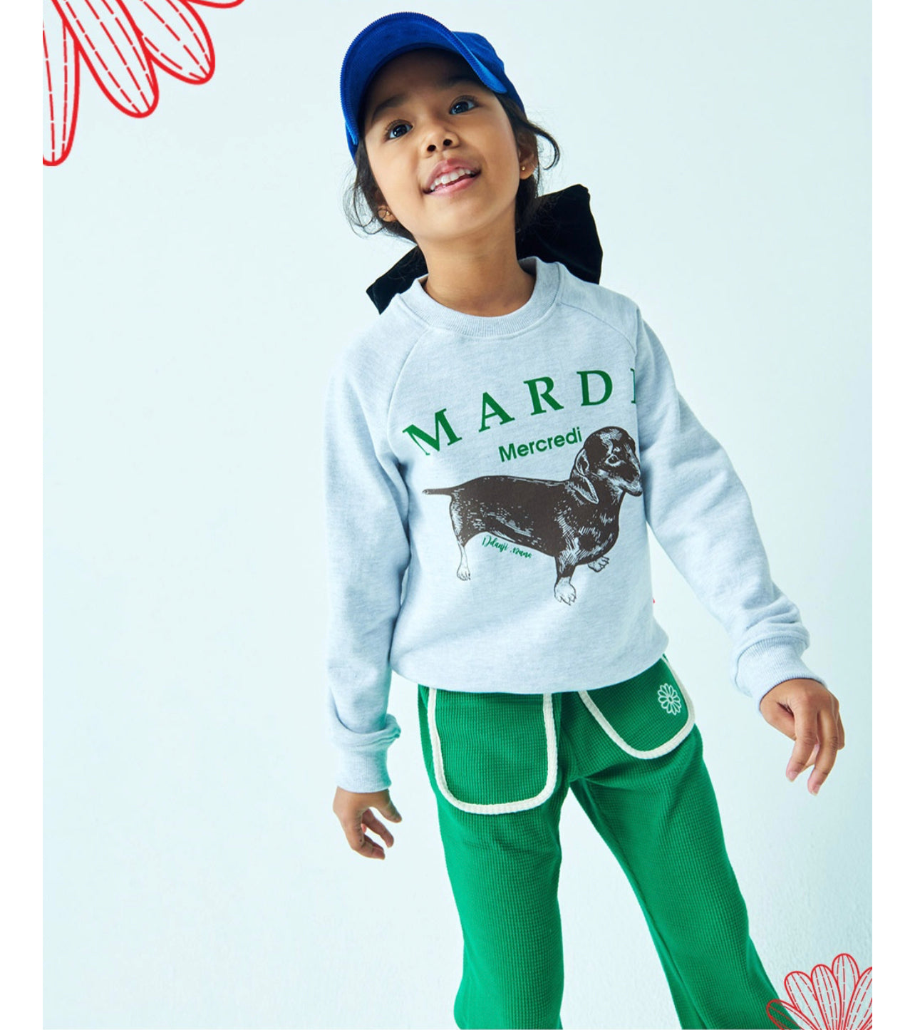 Mardi Mercredi Kids Sweatshirt Setup DDANJI_Heather(Preorder)