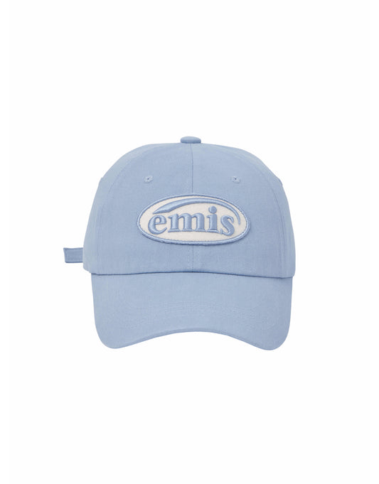 TONE ON TONE WAPPEN BALL CAP-SKY BLUE(Preorder)