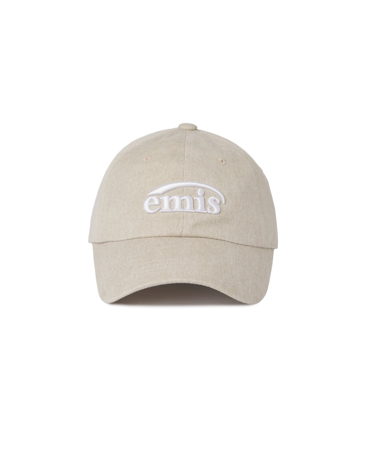 EMIS NEW LOGO PIGMENT BALL CAP-BEIGE(Preorder)