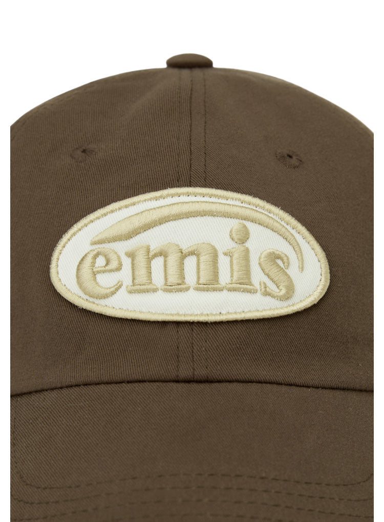 EMIS BEIGE TRIMMING BALL CAP-BROWN(Preorder)