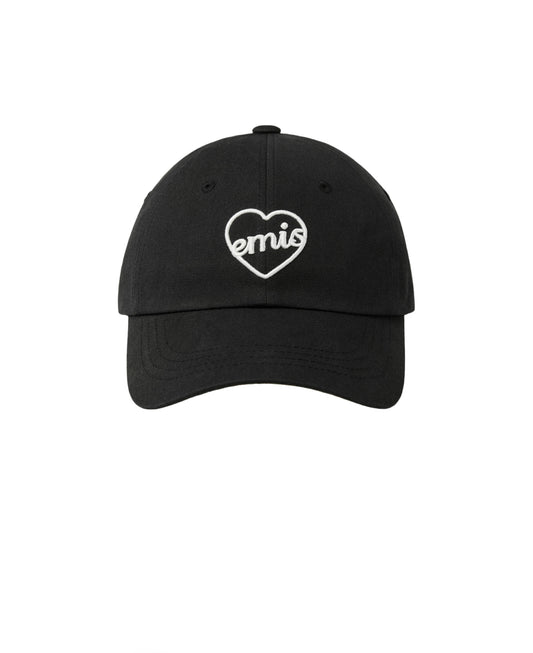 EMIS HEART BALL CAP-BLACK/WHITE (Instock)