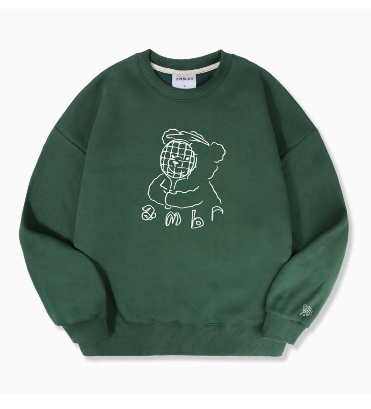 Ambler Racket mask Green Sweatshirt(Instock)