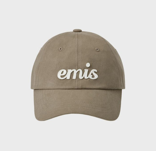 EMIS APPLIQUE BALL CAP-BEIGE (Preorder)
