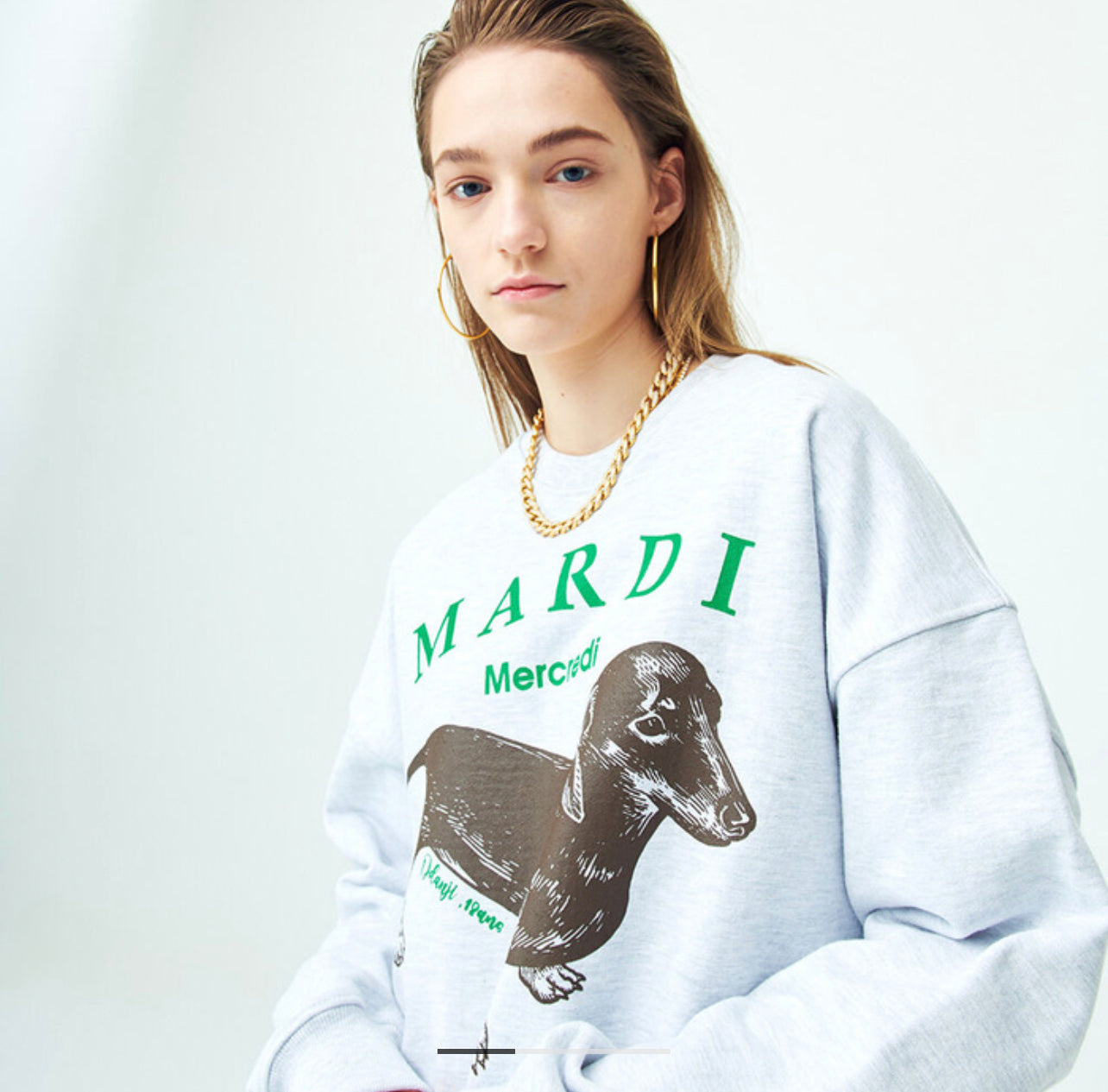 Mardi Mercredi DDANJI_HEATHER SWEATSHIRT(Instock)